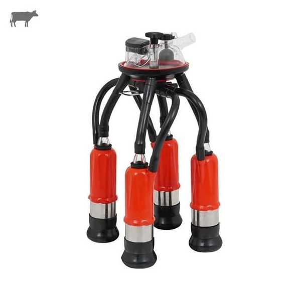 Melasty 240 cc Sağım Demeti (Kırmızı Kılıf/Colay Ø21 Kısa Meme Lastiği-Kauçuk) ürün görseli