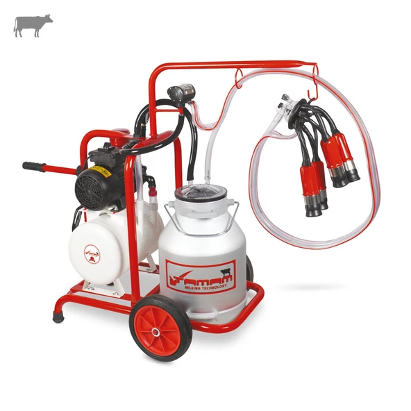 Tamam Tekli İnek Süt Sağma Makinesi (Alüminyum Güğüm-Kauçuk) (Kuru) ürün görseli