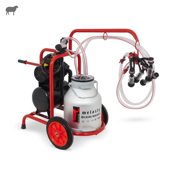 Melasty İkili Koyun Süt Sağma Makinesi (Alüminyum Güğüm-Kauçuk) (Kuru) ürün görseli
