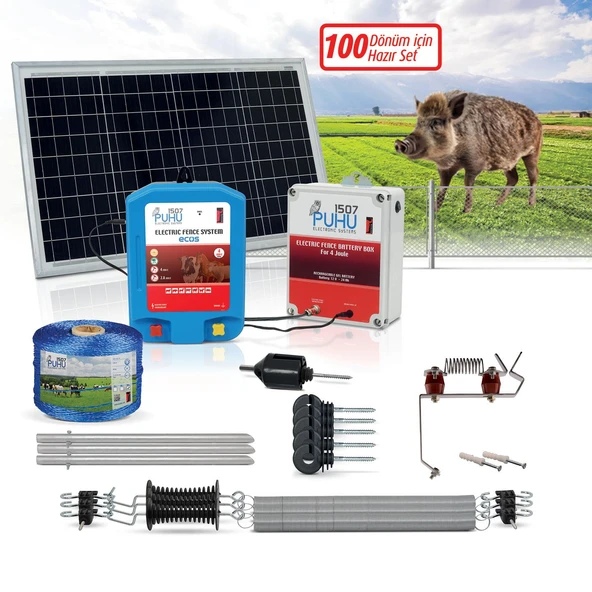 Puhu Ecos Eko Model Kuruluma Hazır Elektrikli Çit Sistemi (100 Dönümlük) (4 Joule) ürün görseli