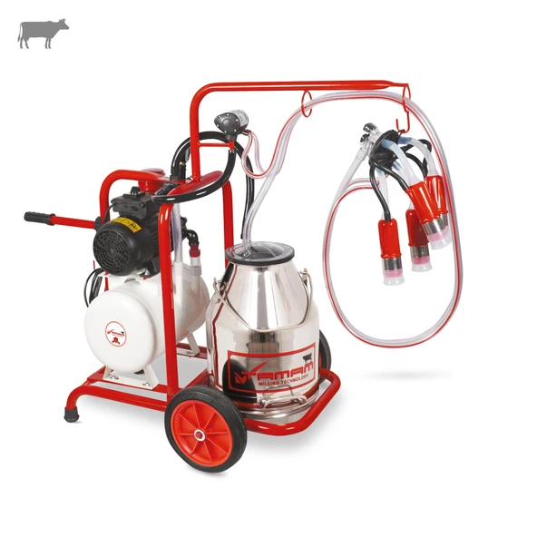 Tamam Tekli İnek Süt Sağma Makinesi (Paslanmaz Güğüm-Silikon) (Kuru) ürün görseli