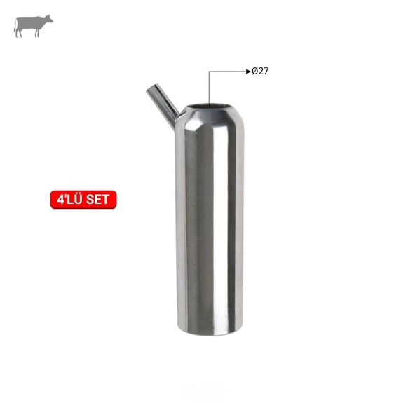 Melasty Tam Tip 27 Meme Lastiği Kılıfı (Paslanmaz) (4'lü) ürün görseli