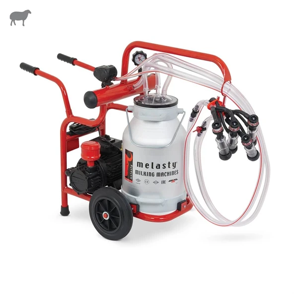 Melasty Junior İkili Koyun Süt Sağma Makinesi (Alüminyum Güğüm-Kauçuk) (Yağlı) ürün görseli