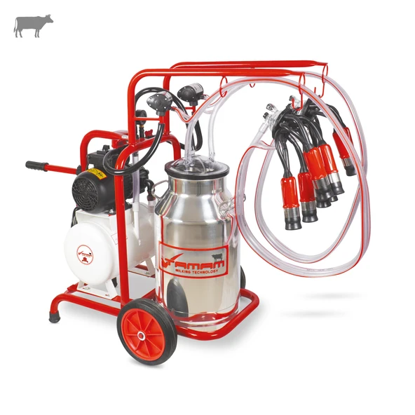 Tamam İkili İnek Süt Sağma Makinesi (Paslanmaz Güğüm-Kauçuk) (Kuru) ürün görseli