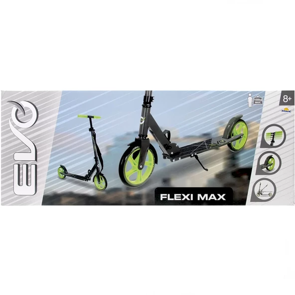 Evo Flexi Max 2 Tekerlekli Scooter Yeşil - Resim 4