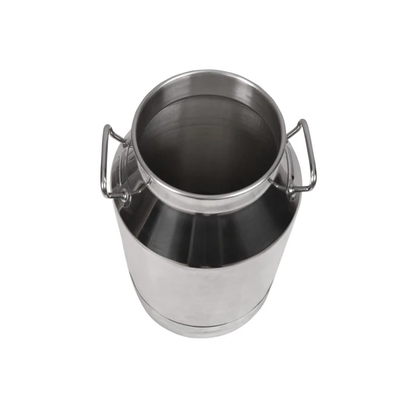 Melasty Süt Sağma Makinesi Paslanmaz Süt Güğümü (40 Litre İki Kulplu Kapaksız Ø217 mm Geniş Ağız) - Resim 2
