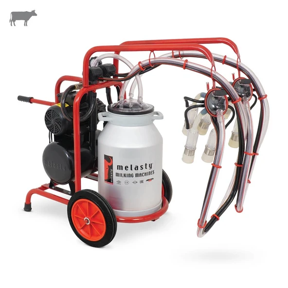 Melasty İkili İnek Süt Sağma Makinesi (Alüminyum Güğüm-Silikon) (Kuru) ürün görseli