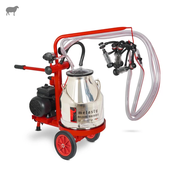 Melasty Ecomini Last Point İkili Koyun Süt Sağma Makinesi (Paslanmaz Güğüm-Kauçuk) (Kuru) ürün görseli 1