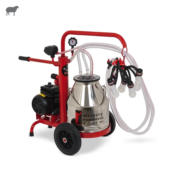 Melasty Ecomini İkili Koyun Süt Sağma Makinesi (Paslanmaz Güğüm-Silikon) (Kuru) ürün görseli