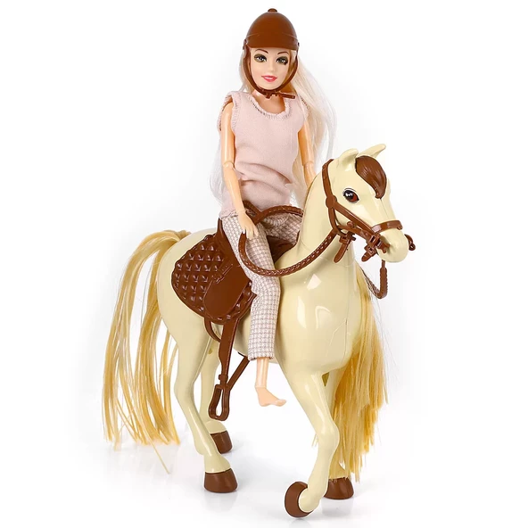 Jasmine Atlı Bebek Bej-Kahve - Resim 3