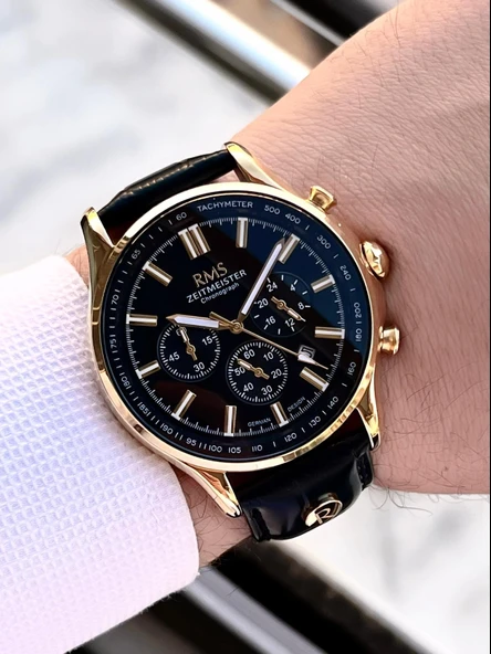 Romanson Deri Kordon İç Fonksiyonları Aktif 5 Atm Suya Dayanıklı Erkek Kol Saati AG1578.07 - 3