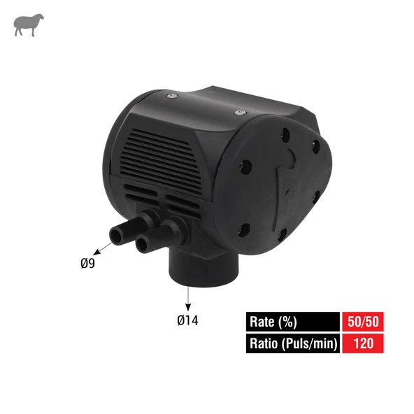 Melasty Süt Sağma Makinesi Koyun Black Pulsatör (50/50-120) ürün görseli
