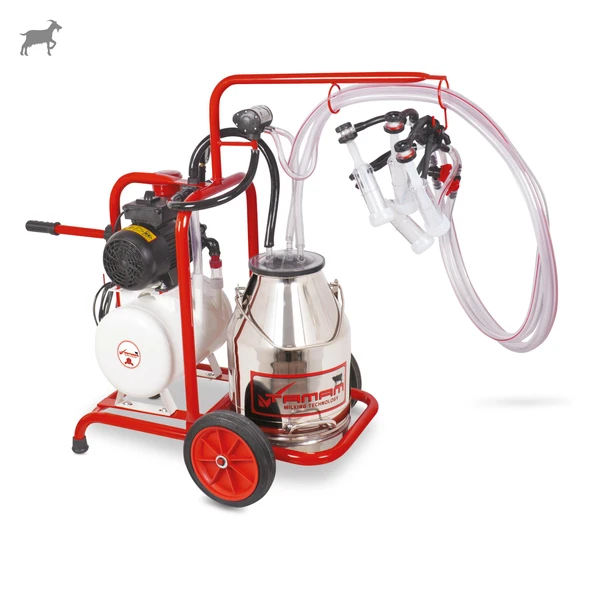 Tamam İkili Keçi Süt Sağma Makinesi (Paslanmaz Güğüm-Silikon) (Kuru) ürün görseli