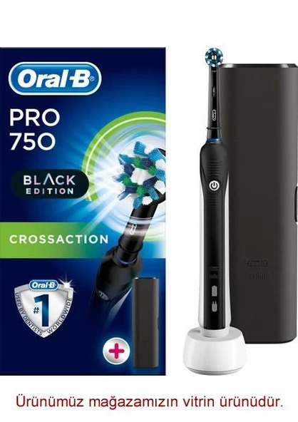 Oral-B Pro 750 Black Edition Şarjlı Diş Fırçası ürün görseli