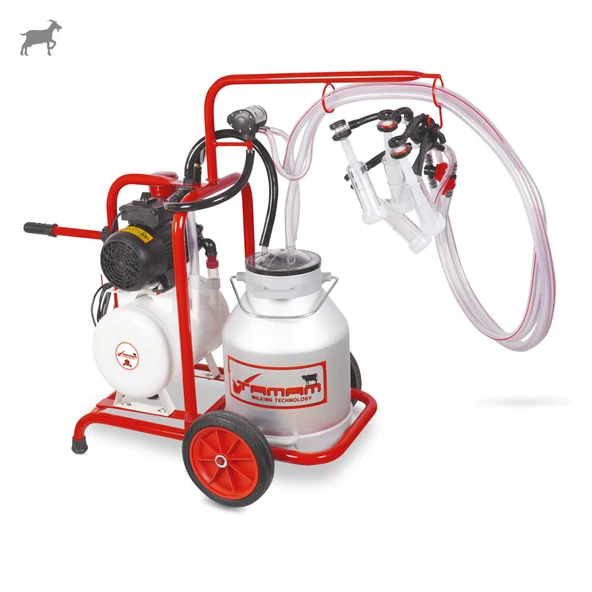 Tamam İkili Keçi Süt Sağma Makinesi (Alüminyum Güğüm-Silikon) (Yağlı) ürün görseli