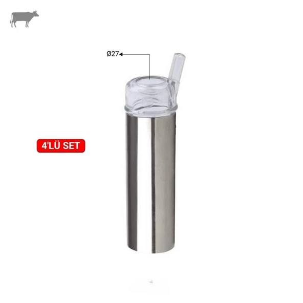 Melasty Yarım Tip 27 Meme Lastiği Kılıfı (Paslanmaz) (4'lü) ürün görseli