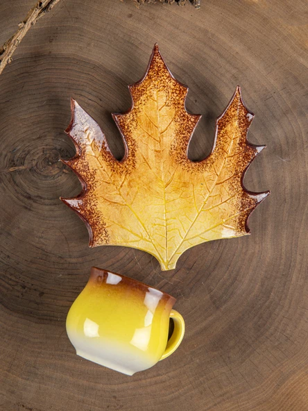 Çınar Handmade Kahve Fincanı Sarı-150 ml. - 3