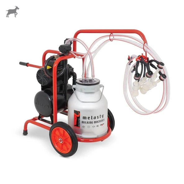 Melasty İkili Keçi Süt Sağma Makinesi (Alüminyum Güğüm-Silikon) (Yağlı) ürün görseli