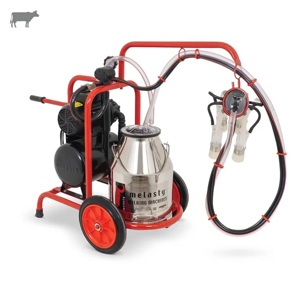 Melasty Tekli İnek Süt Sağma Makinesi (Paslanmaz Güğüm-Silikon) (Yağlı) ürün görseli