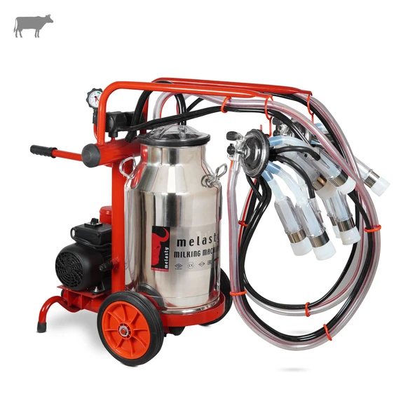 Melasty Ecomini İkili İnek Süt Sağma Makinesi (Paslanmaz Güğüm-Silikon) (Kuru) ürün görseli