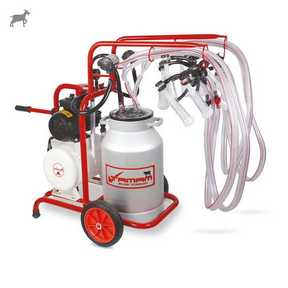 Tamam Dörtlü Keçi Süt Sağma Makinesi (Alüminyum Güğüm-Silikon) (Kuru) ürün görseli