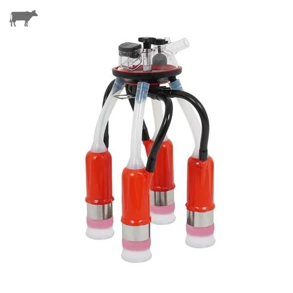 Melasty 240 cc Sağım Demeti (Kırmızı Kılıf/Atala 24 Uzun Meme Lastiği-Silikon) ürün görseli