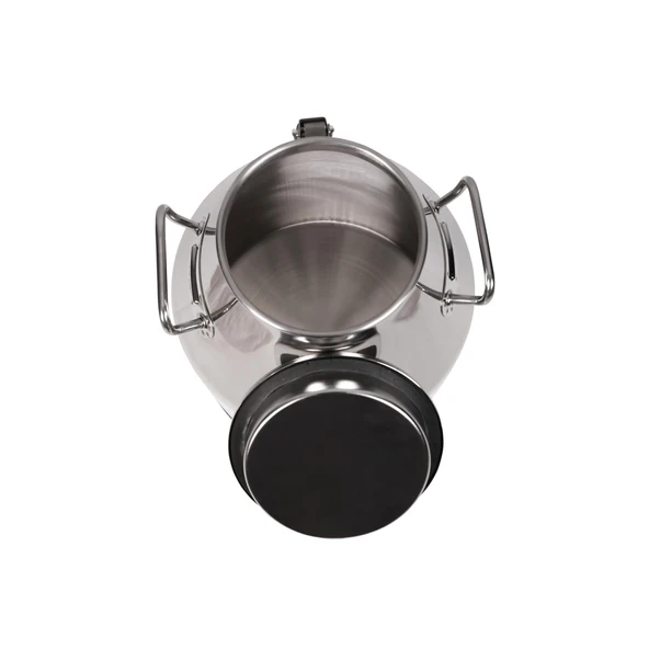 Melasty Süt Sağma Makinesi Paslanmaz Süt Güğümü (20 Litre İki Kulplu Kapaklı 208 mm Geniş Ağız) - Resim 2
