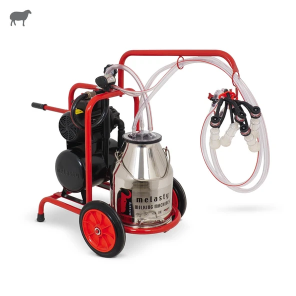 Melasty İkili Koyun Süt Sağma Makinesi (Paslanmaz Güğüm-Silikon) (Kuru) ürün görseli