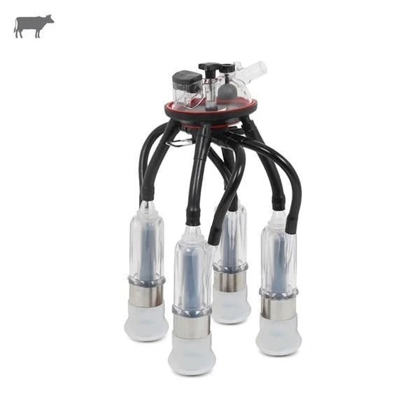 Melasty 240 cc Sağım Demeti (Şeffaf Kılıf/Colay 21 Kısa Meme Lastiği-Silikon) ürün görseli