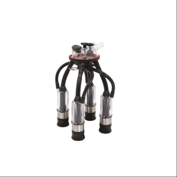 Melasty 240 cc Sağım Demeti (Şeffaf Kılıf/Atala 24 Uzun Meme Lastiği-Silikon) ürün görseli