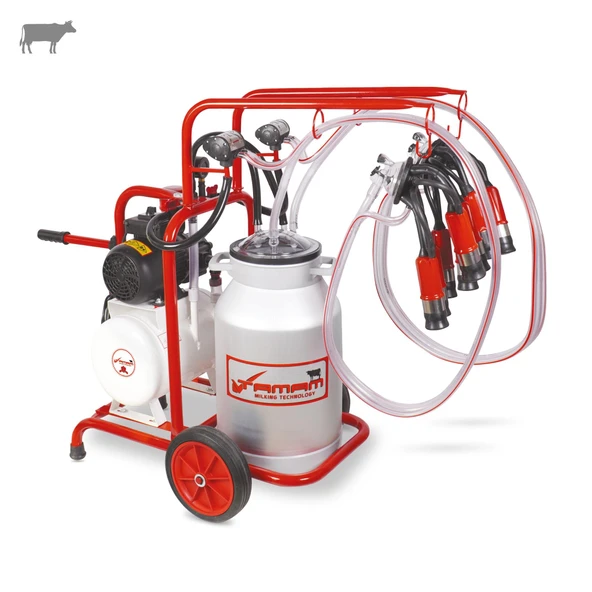 Tamam İkili İnek Süt Sağma Makinesi (Alüminyum Güğüm-Kauçuk) (Yağlı) ürün görseli