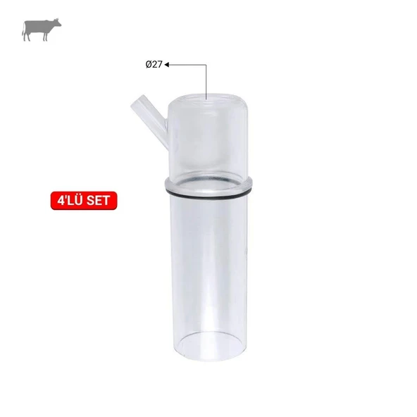 Melasty 27 Meme Lastiği Kılıfı (Şeffaf) (Ağırlıksız) (4'lü) ürün görseli