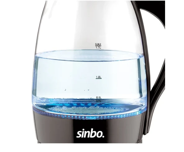 Sinbo SK-7338 2000 W 1.7 lt Cam Kettle Siyah - Resim 3
