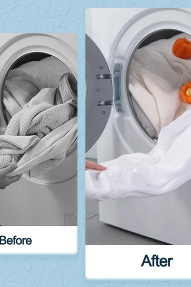 Çamaşır ve Kurutma Makinesi Tüy ve Kıl Toplama Topu 1 Adet - BTY-1472 - Resim 5