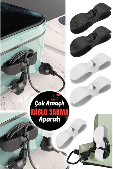 Airfryer Kablo Toparlayıcı Sarma Küçük Ev Aletleri İçin Pratik Kablo Sarıcı Yanmaz Kopmaz Yapışkanlı - 5