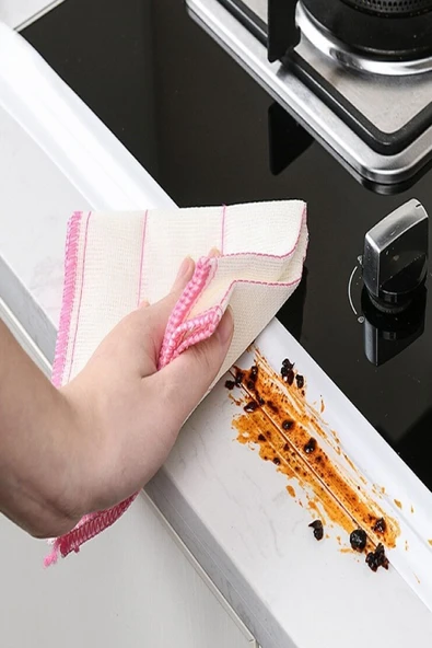 3 Adet 3,2 Metre Su Sızdırmaz Geçirmez Bant Lavabo Küvet Tezgah Kenar Bandı - Resim 4