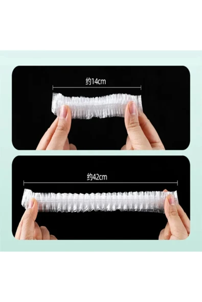 100 Adet Pratik Tazeliği Koruyan Tencere ve Tabak Bonesi Çok Amaçlı Kapak Gıda Bonesi - Resim 6