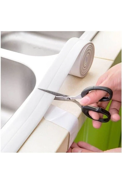 3.2 M Banyo Küvet Mutfak Lavabo Beyaz Su Sızdırmaz Bant Su Geçirmez Kenar Bandı Sızdırmazlık Tamir ürün görseli 1