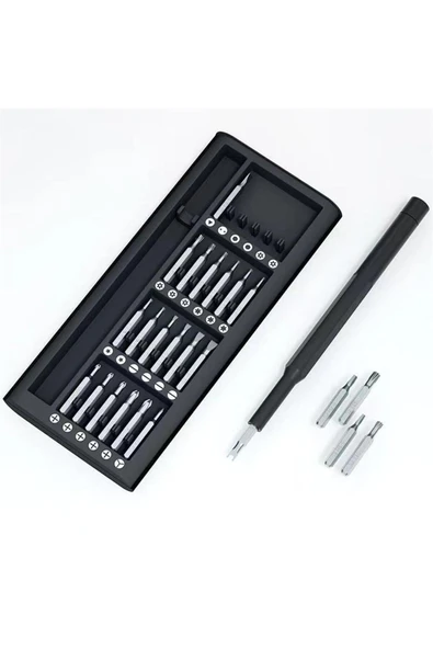 25 Parça Çok Fonksiyonlu Hassas Tornavida Seti – Telefon Tablet Elektronik Tamir Tornavida Seti ürün görseli 1