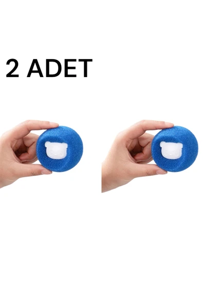 2ADET Giysilerdeki KediKöpek Tüyleri,Saç,Kıl Gibi Tüyleri Toplayan Çamaşır Makinesi Tüy Toplama Topu ürün görseli 1