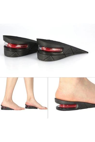 5 Cm Hava Yastıklı Boy Uzatıcı Tabanlık Siyah ürün görseli 1