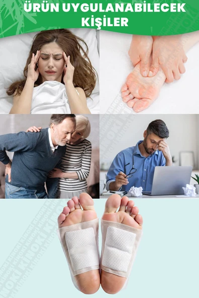 10 Adet | %100 Kinok Detoks Ayak Bandı , Foot Patch Toksin Atıcı Detox Ayak Detoksu Bantı - Resim 4