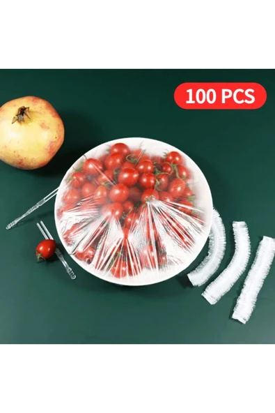100’lü Pratik Tazeliği Koruyan Tencere ve Tabak Bonesi – Çok Amaçlı Plastik Ambalaj, Streç Kapak - Resim 6