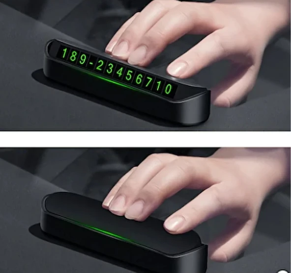 Araç Park Tel Numaratörü-mıknatıslı Kendinden Yapıskanlı Telefon Tutucu ürün görseli 1