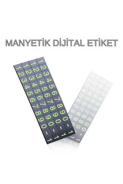 Araç İçi Torpido Üstü Açılır Kapanır Fosforlu Araba Park Numaratörü - Resim 5