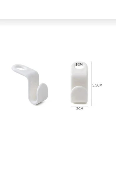 Askı Çoğaltıcı Kanca 10 Adet Elbise Pantolon Askı Klips Seti Dolap Toplayıcı Raf Içi Düzenleyici - Resim 3