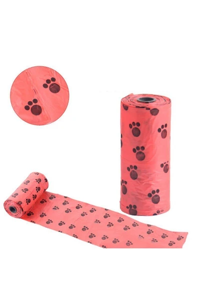 4 Adet Evcil Hayvan Desenli Kedi Köpek Kaka Poşeti Dışkı Torbası 60 Adet - Resim 4