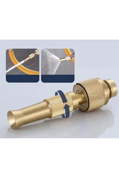 Ayarlanabilir Basınçlı Hortum Başlığı Gold - Resim 5