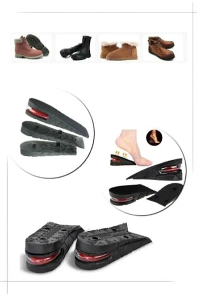 5 Cm Hava Yastıklı Boy Uzatıcı Tabanlık Uzatan Topuk Yükseltici - Resim 6