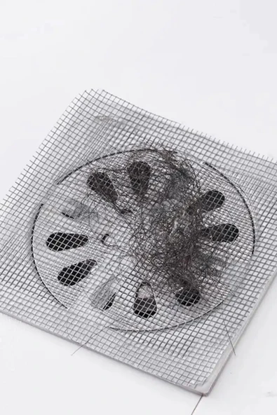 10'lu Lavabo Süzgeci Banyo Gider Kapatıcı Sineklik Tamir Kiti Pratik Banyo Saç Kılı Tutucu - Resim 5